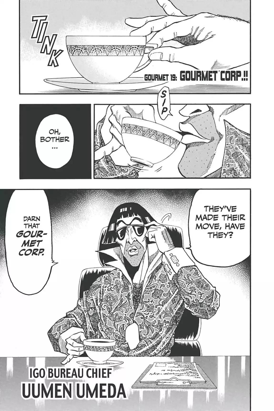 Read Toriko Chapter 19 - Vol.3 Gourmet 19: Gourmet Corp.!! Online