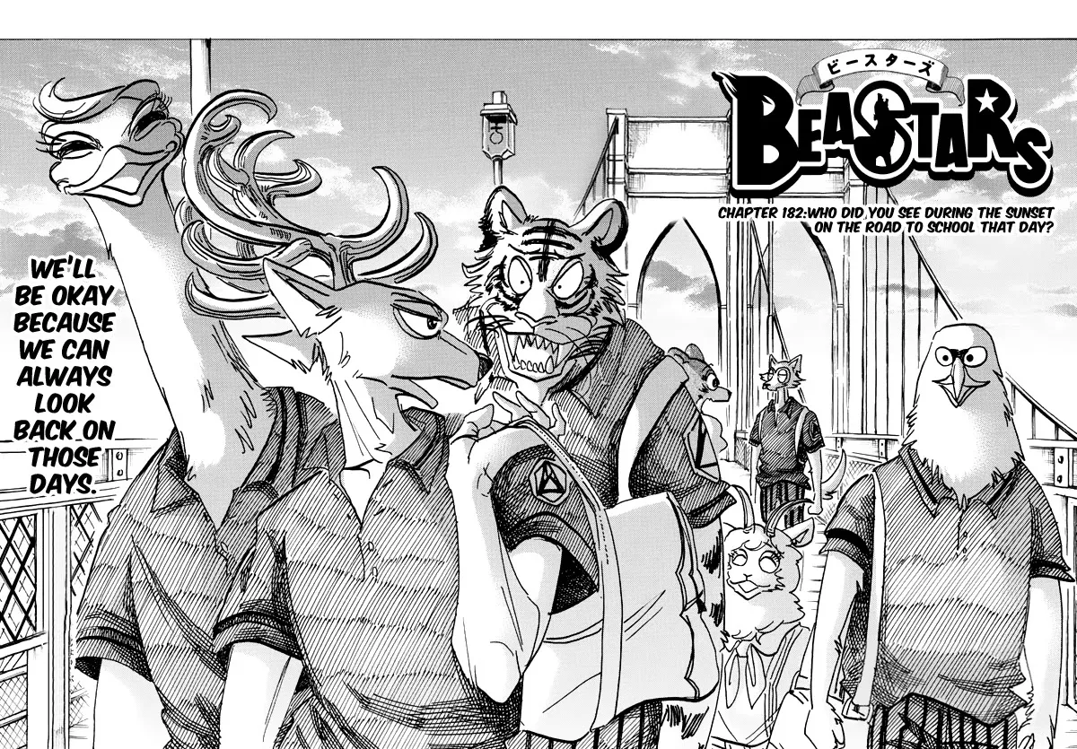 Read Beastars Chapter 182 - Who Did You See During The Sunset On The Road To School That Day? Online