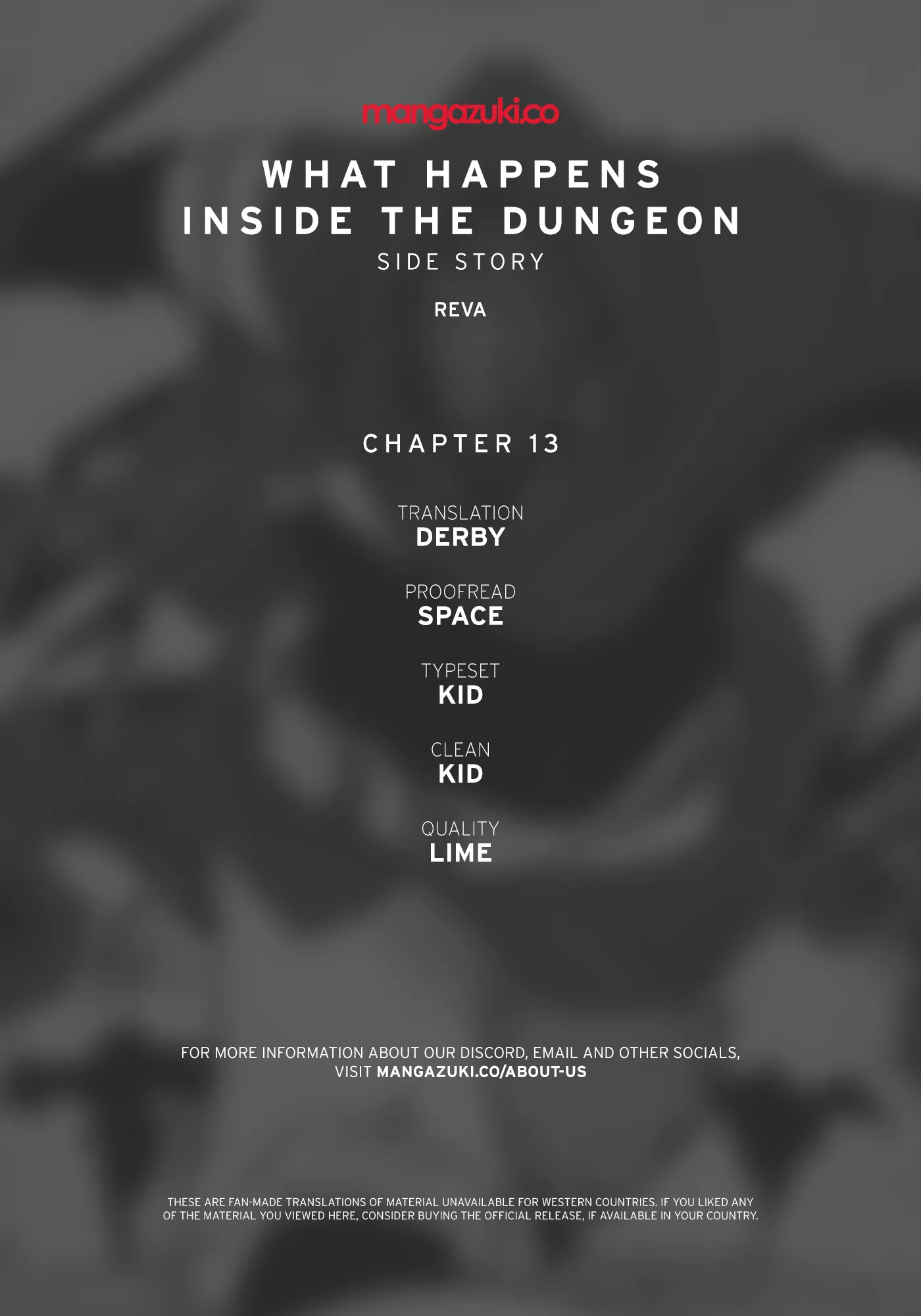 Read What Happens Inside the Dungeon Chapter 123 - Side Story - Chapter 13 Online