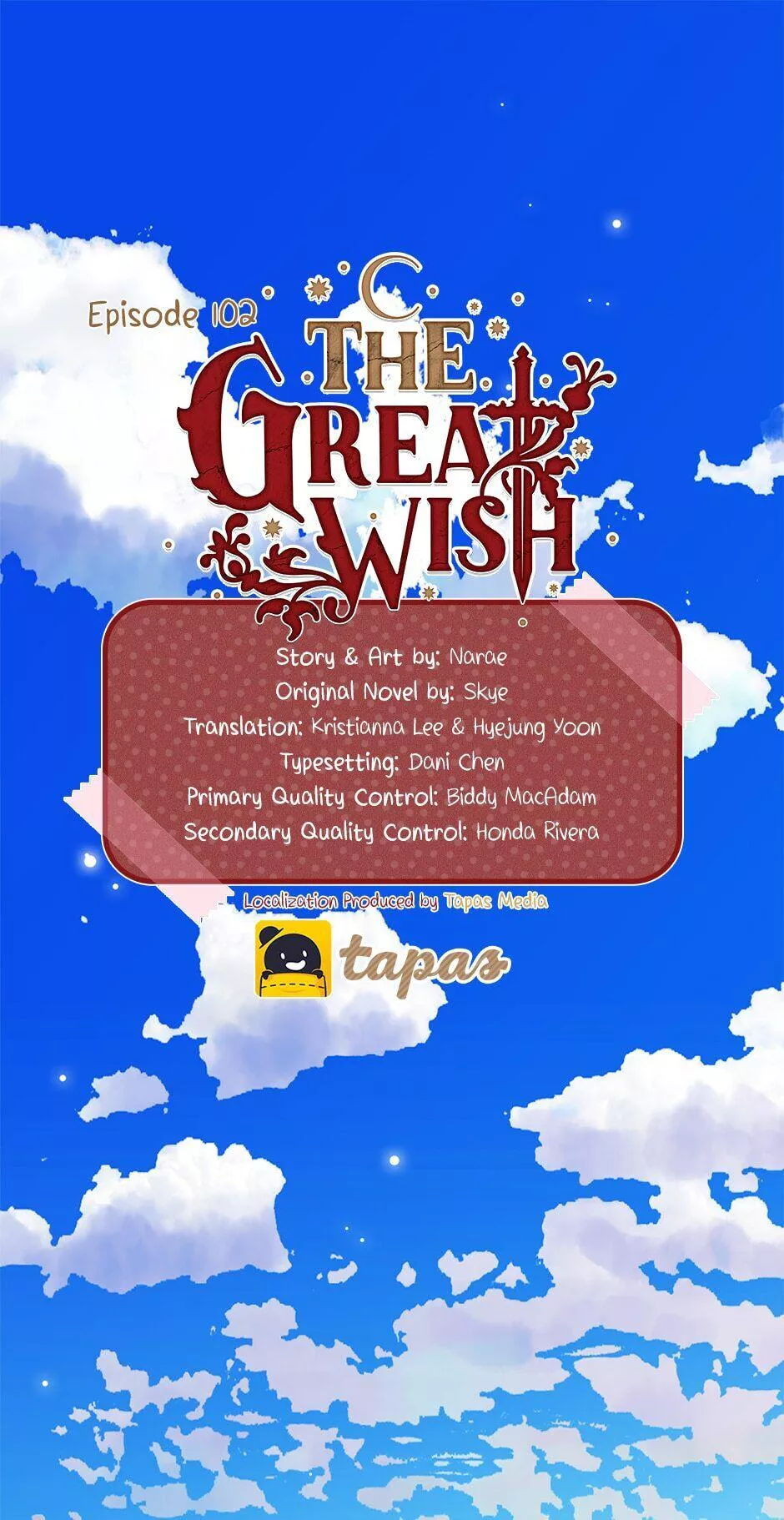 Read The Great Wish Chapter 102 Online