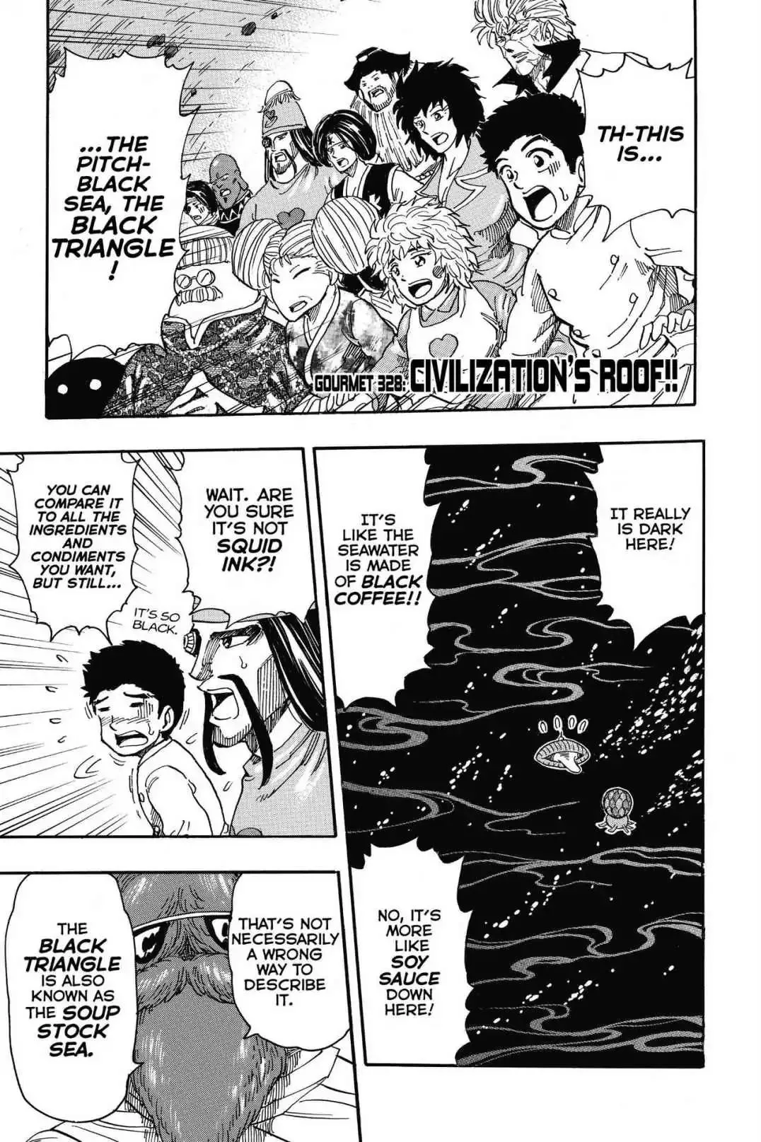 Read Toriko Chapter 328 - Vol.36 Gourmet 328: Civilization Roof!! Online