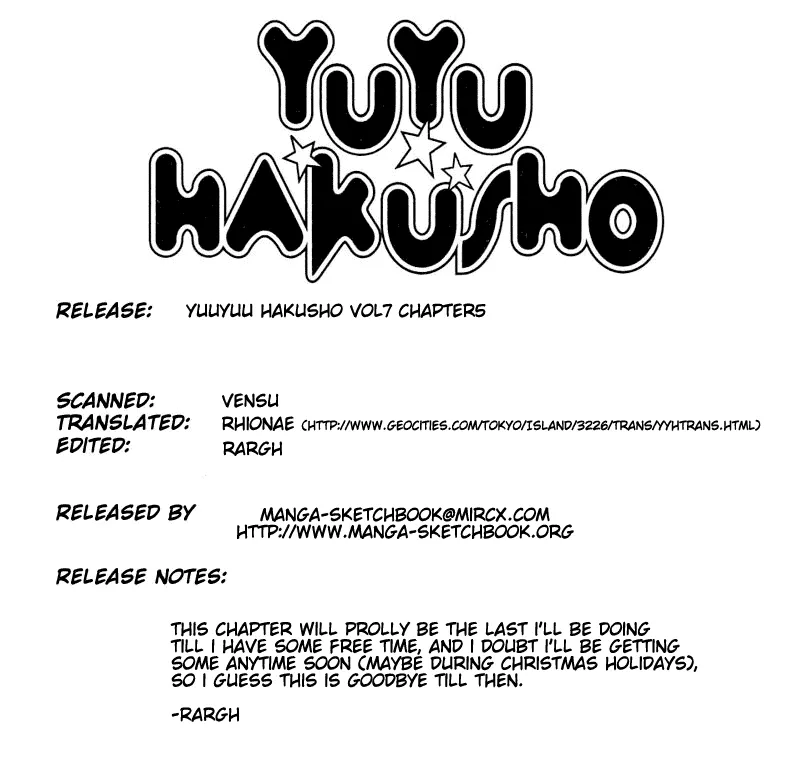 Read Yu Yu Hakusho Chapter 60 Online