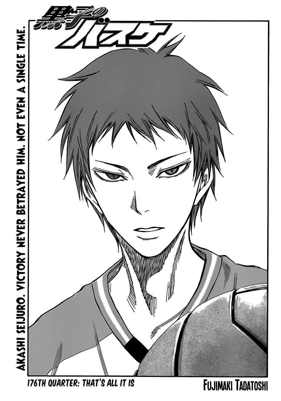 Read Kuroko no Basket Chapter 176 - That's all it is Online