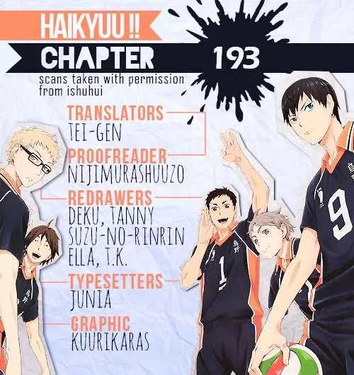 Read Haikyu!! Chapter 193 - "Self-Proclaimed" Ace Online