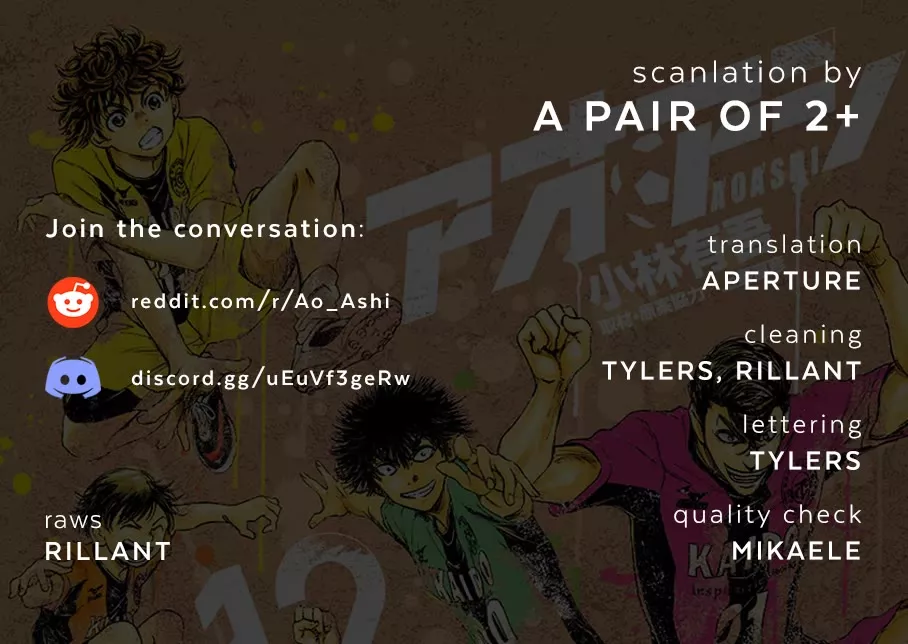 Read Ao Ashi Chapter 405 - To The Young Reeds Online