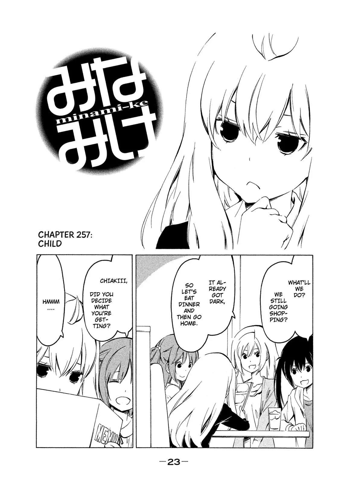 Read Minami-ke Chapter 257 - Child Online