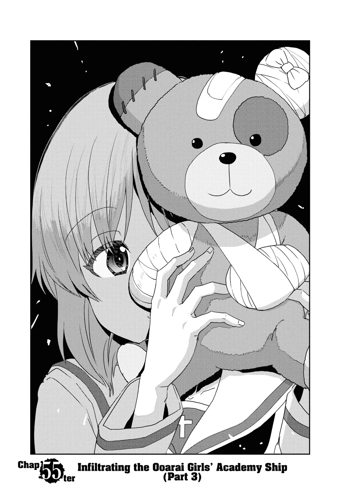 Read Girls & Panzer – Ribbon no Musha Chapter 55 - Infiltrating the Ooarai Girls' Academy Ship (Part 3) Online