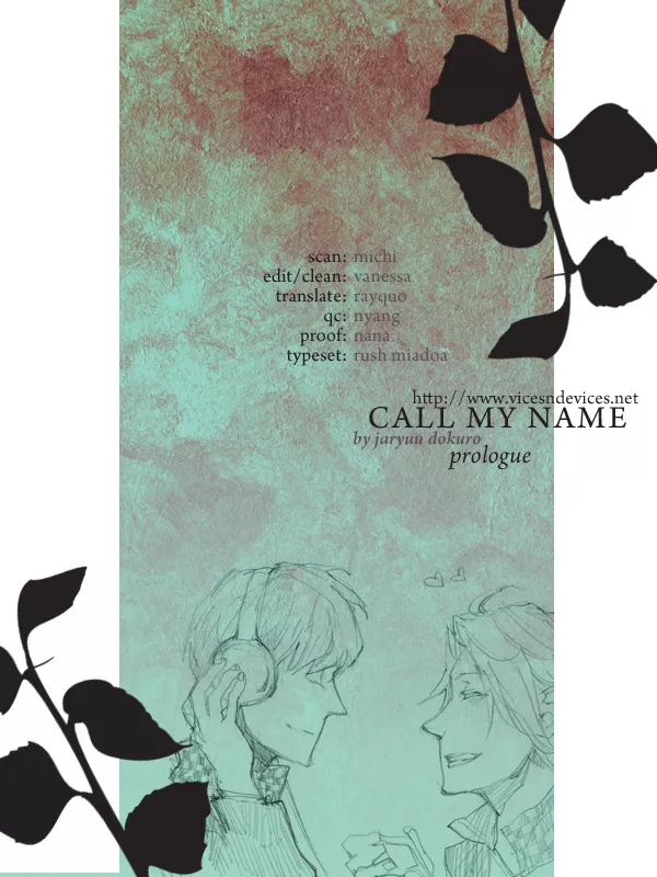 Read Call My Name (JARYUU Dokuro) Chapter 0 - [Oneshot] Online