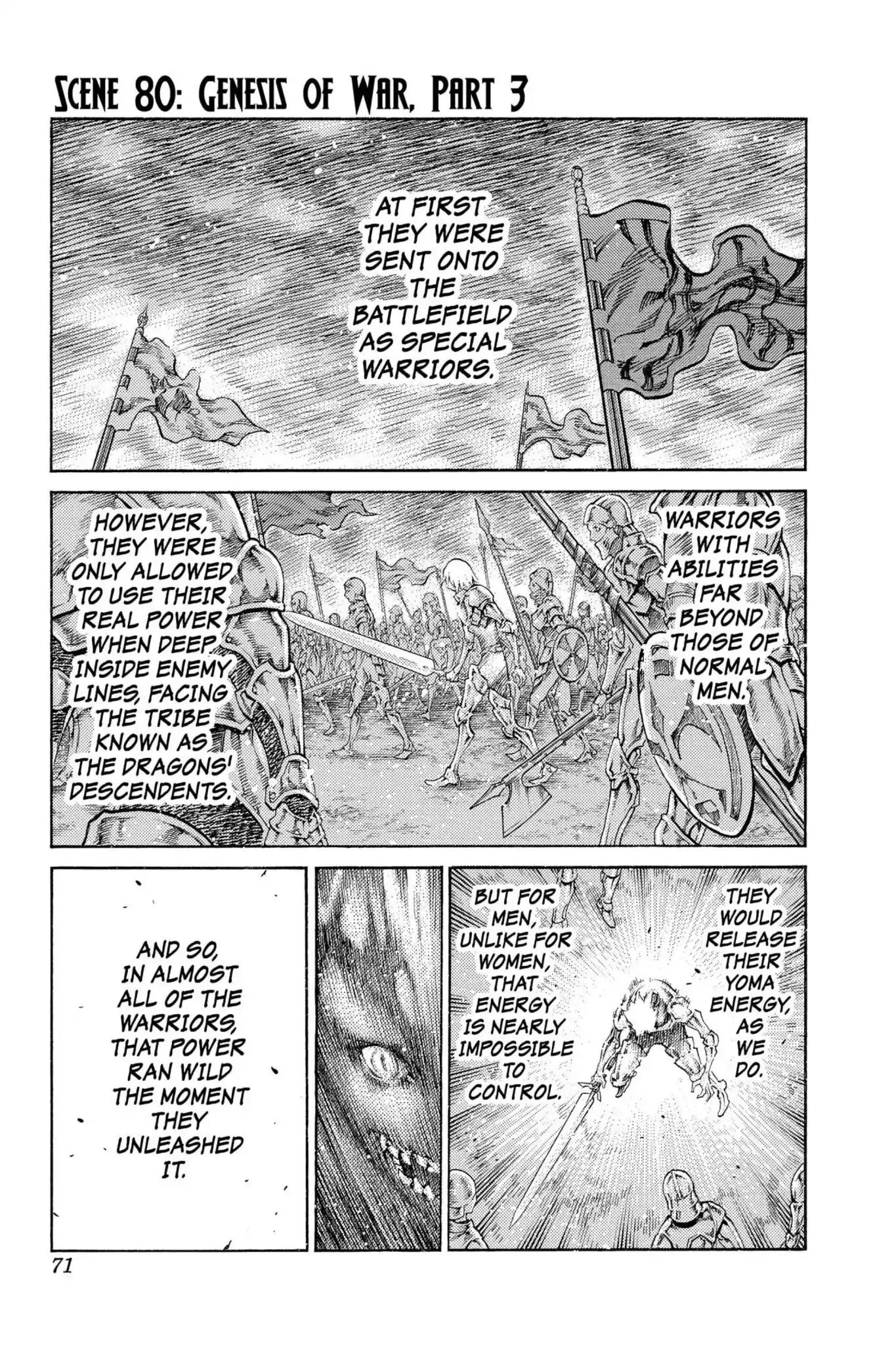 Read Claymore Chapter 80 - Vol.15 Scene 80: Genesis of War, Part 3 Online