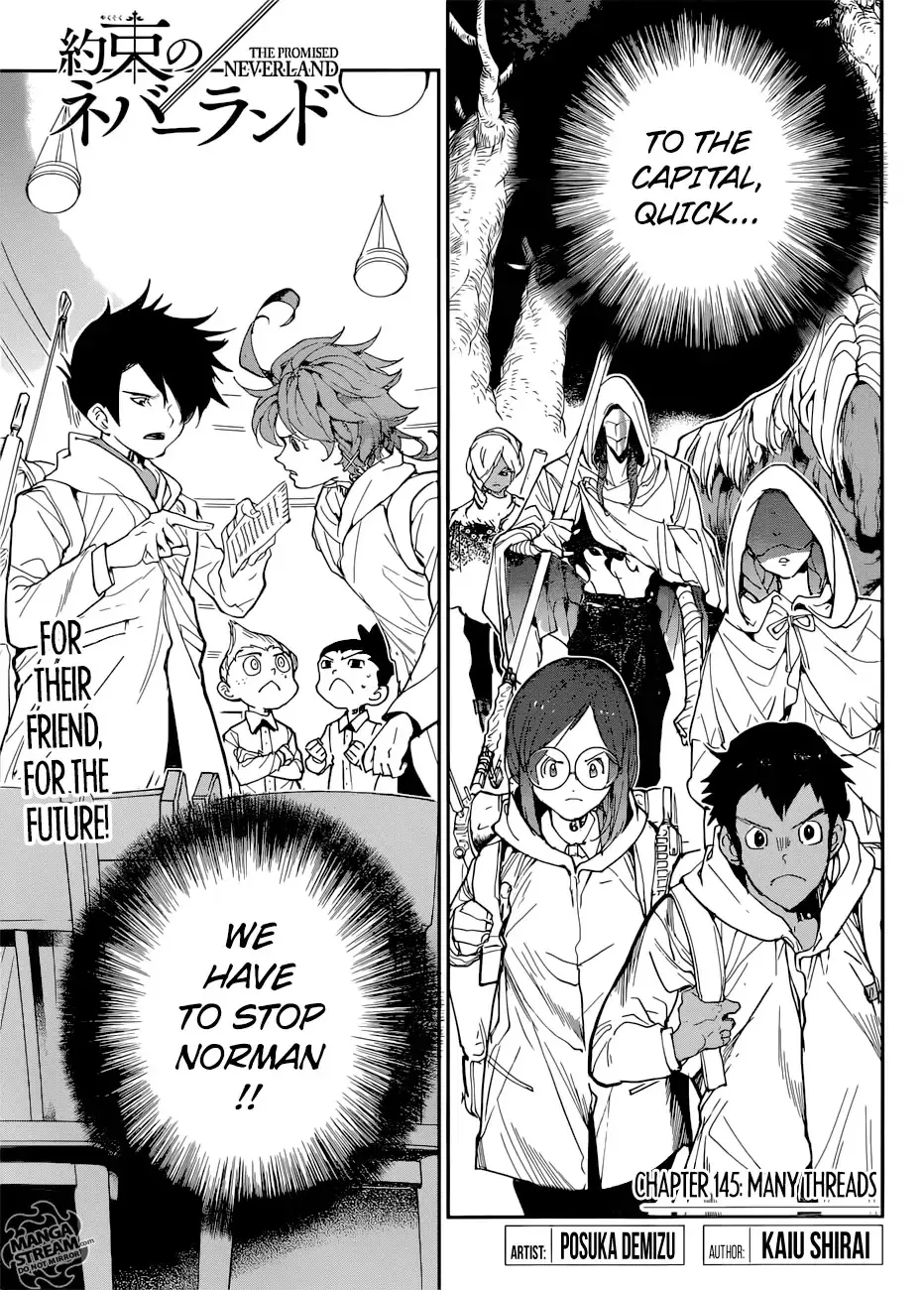 Read Yakusoku no Neverland Chapter 145 - Many Threads Online