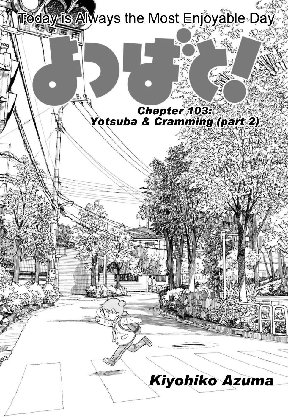 Read Yotsubato! Chapter 103 - Yotsuba & Cramming (part 2) Online