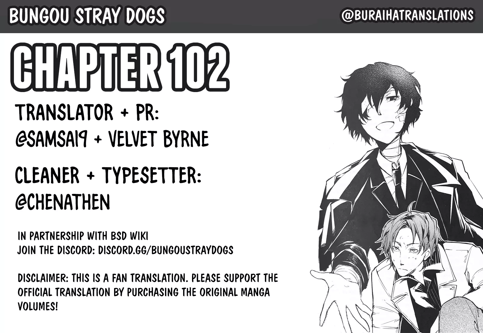 Read Bungou Stray Dogs Chapter 102 - Beyond the Human Boundary, Part 1 (First Half) Online