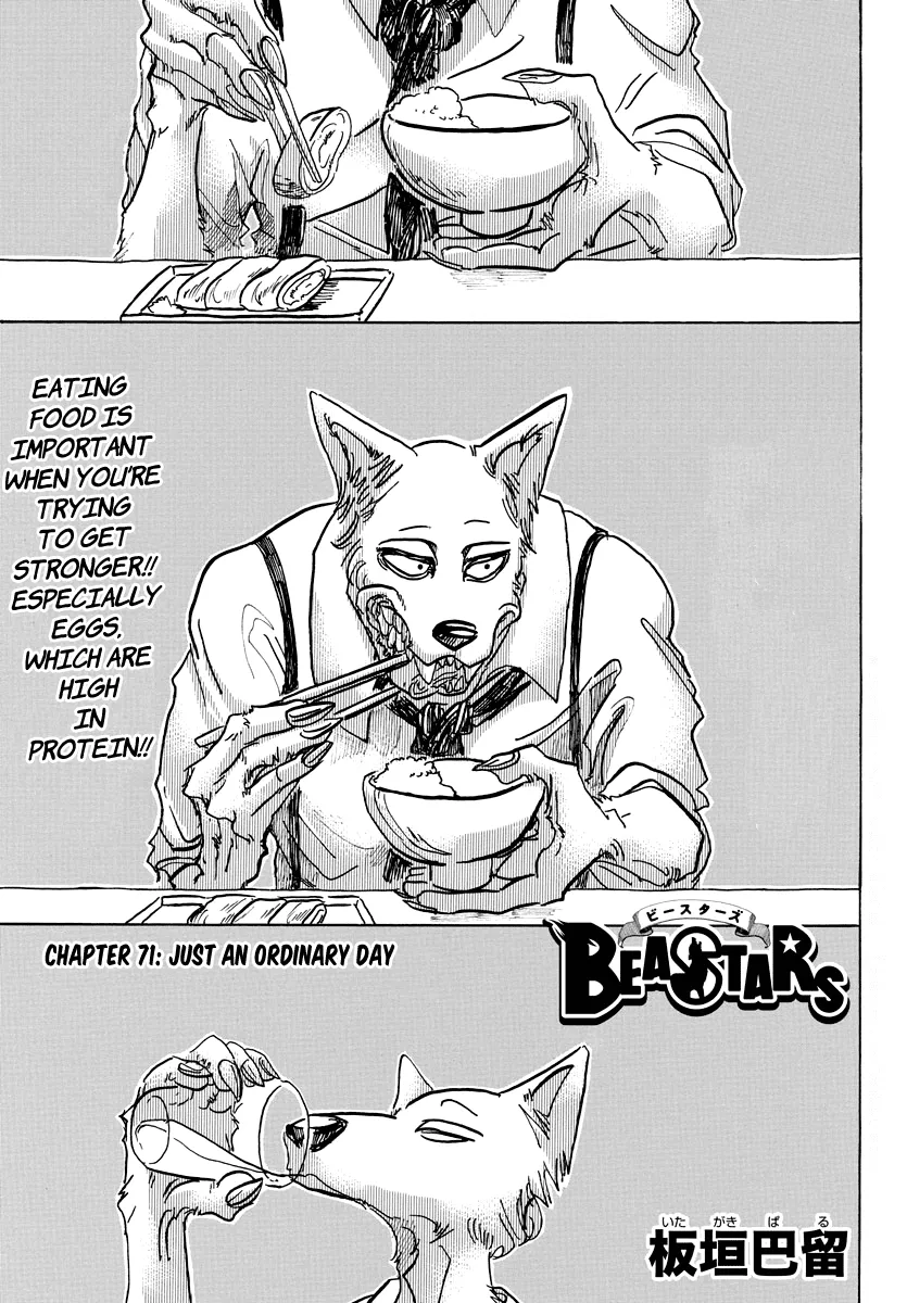 Read Beastars Chapter 71 - Just an Ordinary Day Online