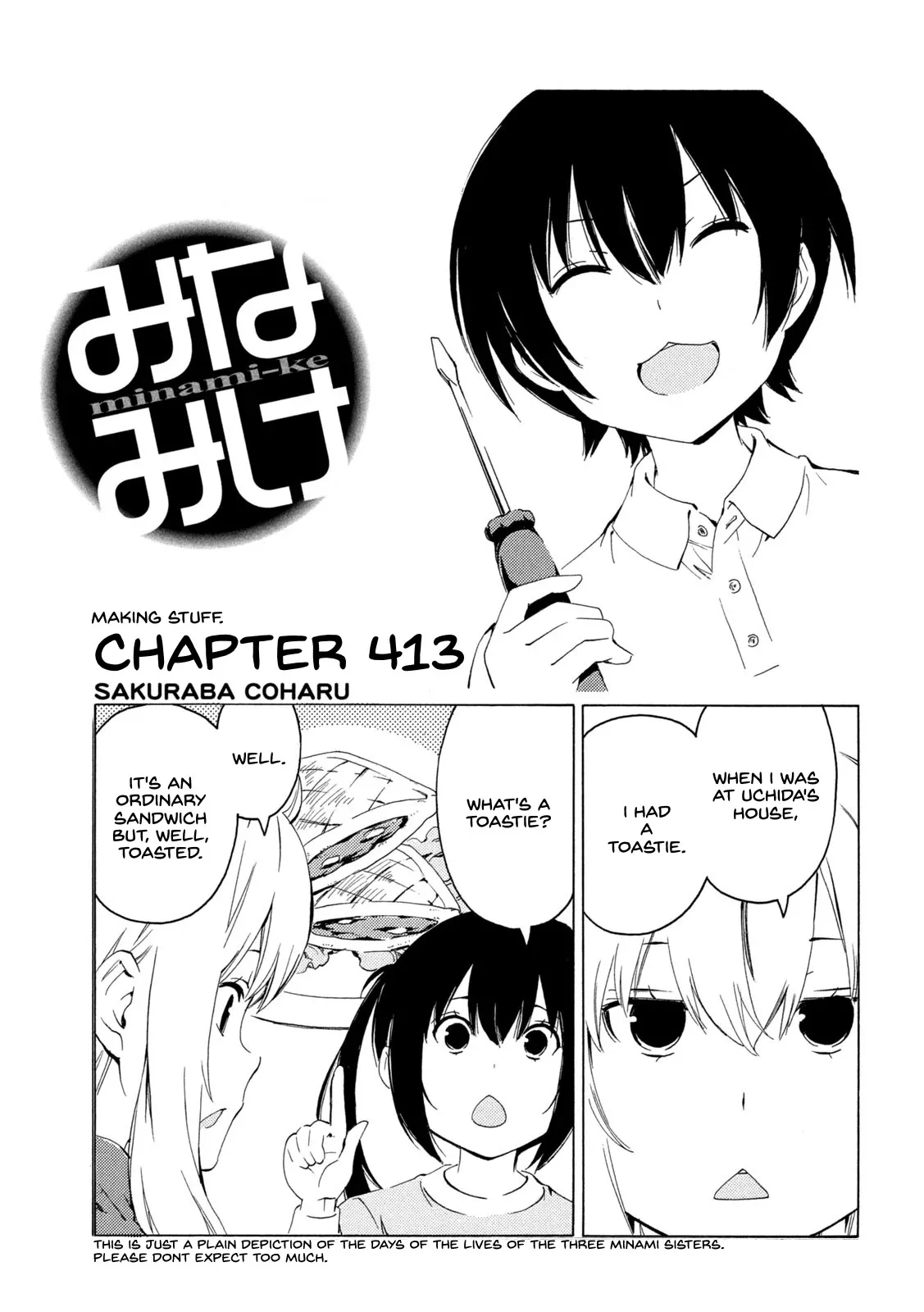 Read Minami-ke Chapter 413 - Making stuff. Online