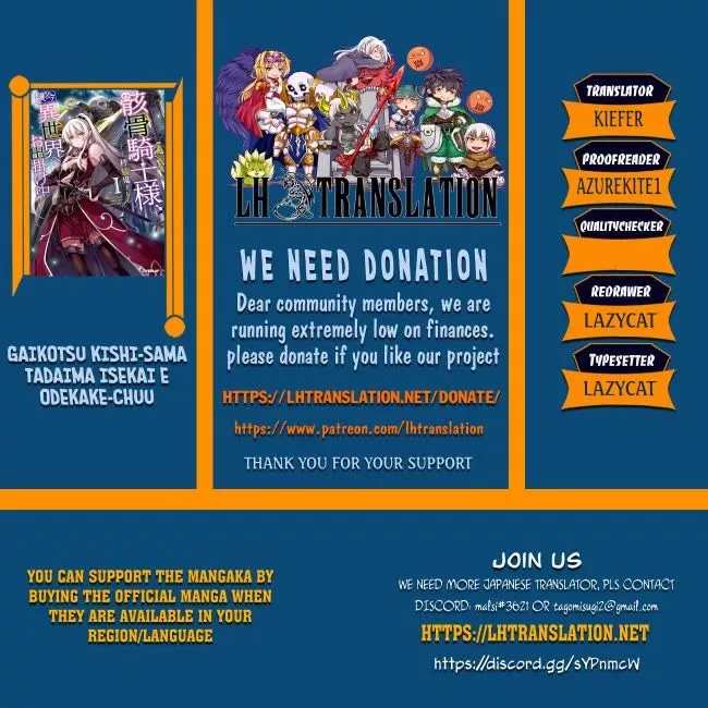 Read Gaikotsu Kishi-sama, Tadaima Isekai e Odekake-chuu Chapter 66 Online