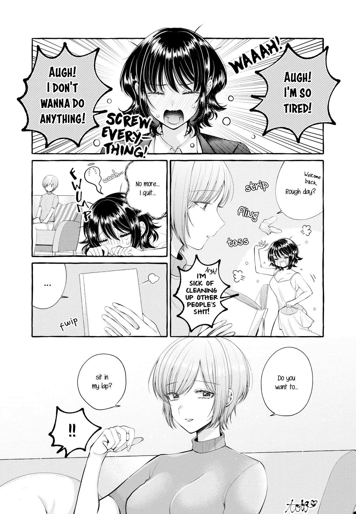 Read Boku wa, Yuri na Oneechan wo Ouen shiteimasu Chapter 6.7 - Extra: Living Together As Adults - Boobs Day Online