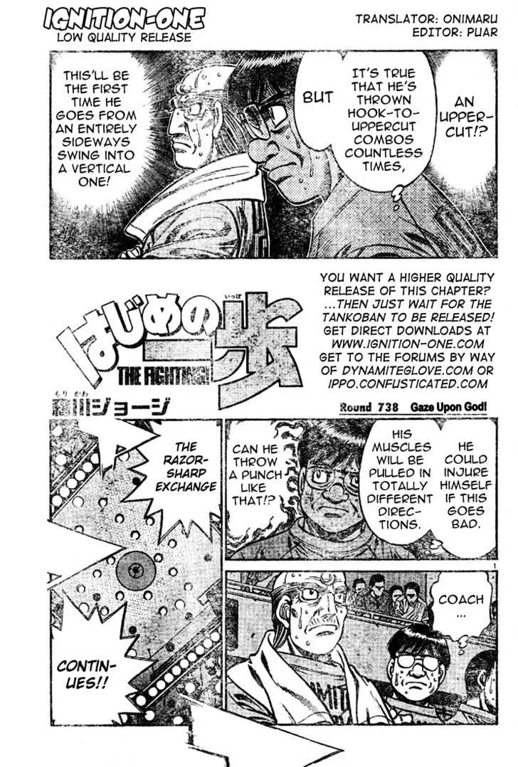 Read Hajime no Ippo Chapter 738 - Gaze upon god Online