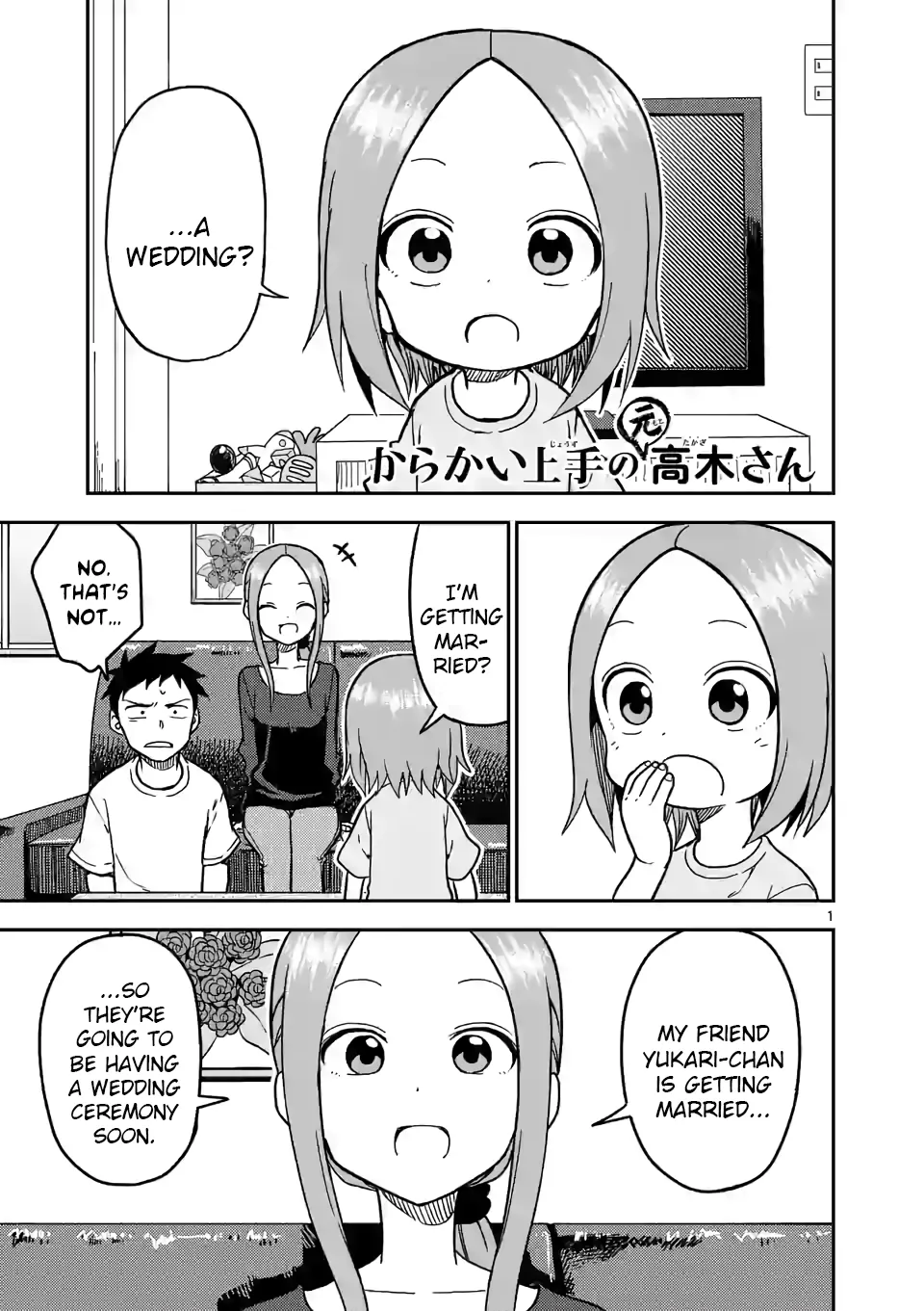 Read Karakai Jouzu no (Moto) Takagi-san Chapter 139 - Marriage Online