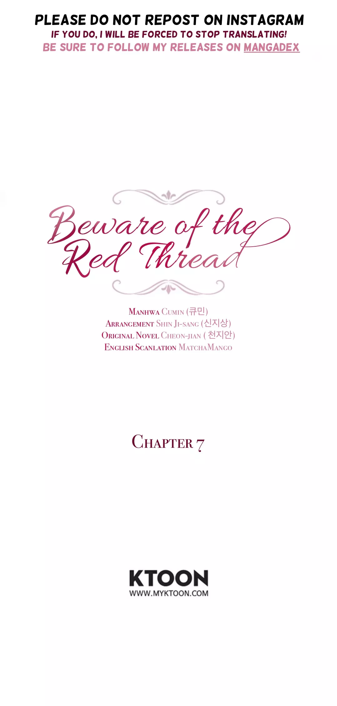 Read Beware of the Red Thread Chapter 7 Online