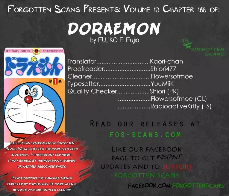 Read Doraemon Chapter 168 Online