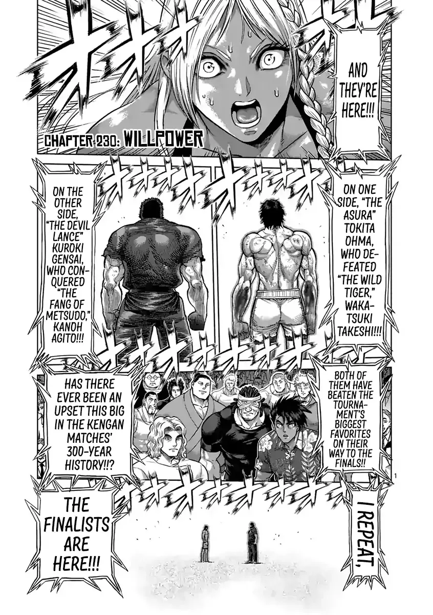 Read Kengan Ashura Chapter 230 - Willpower Online