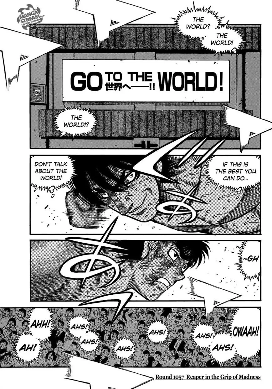 Read Hajime no Ippo Chapter 1057 - Reaper in the Grip of Madness Online