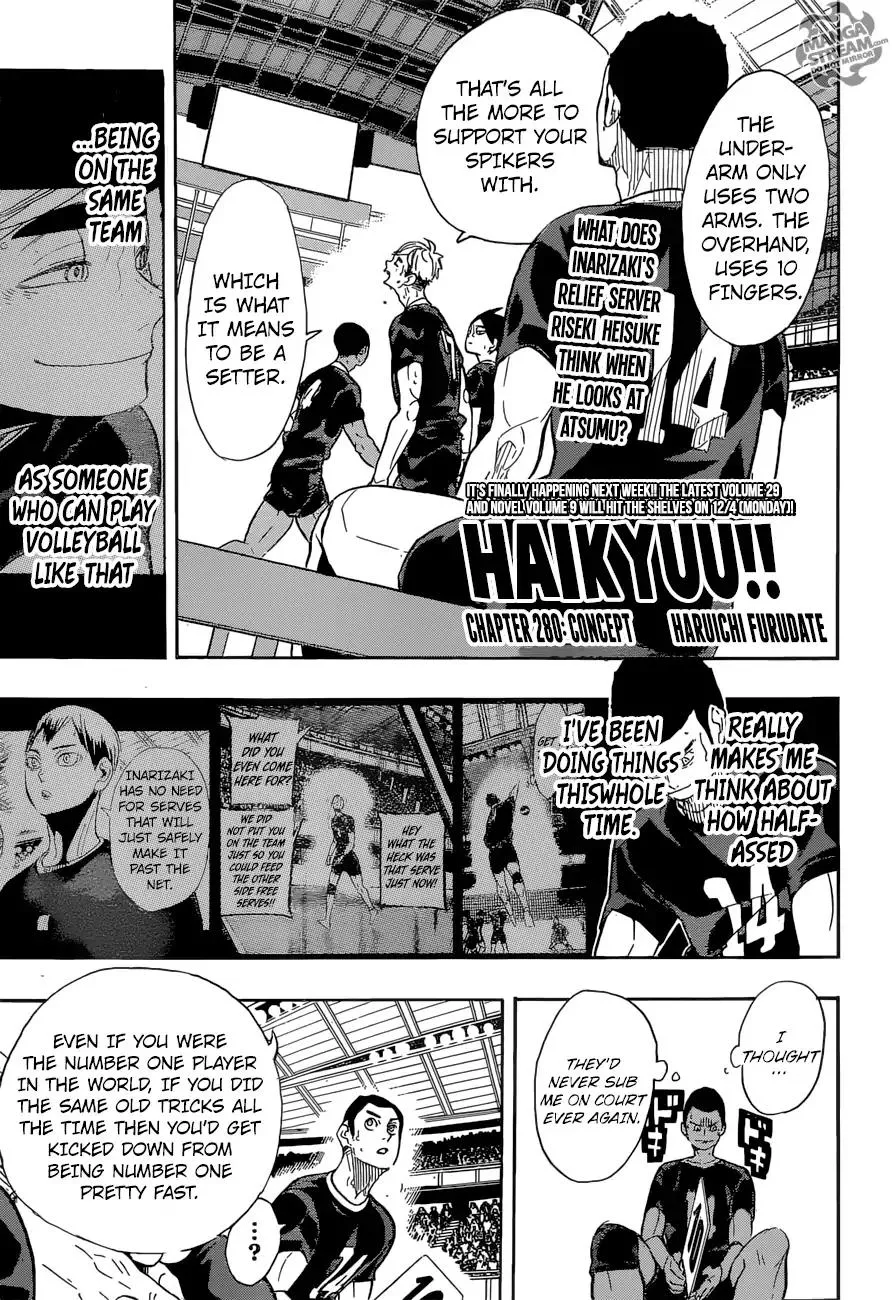 Read Haikyu!! Chapter 280 - Concept Online