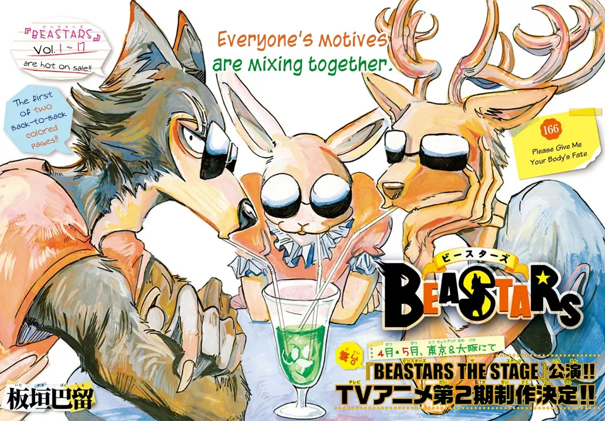 Read Beastars Chapter 166 - Please Give Me Your Body's Fate Online