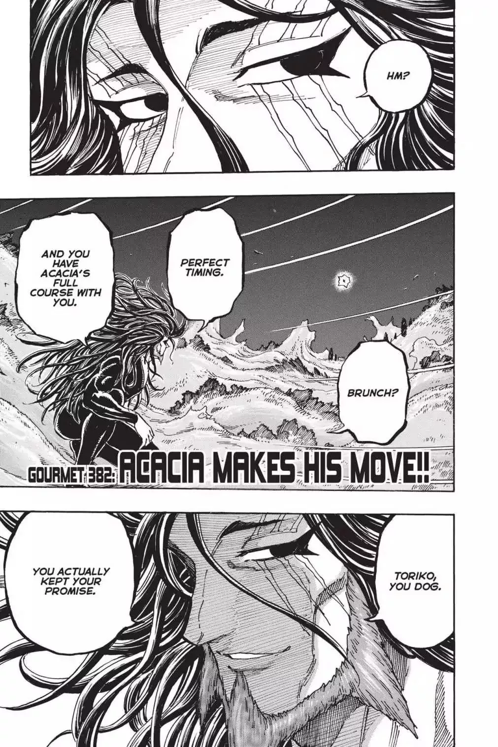 Read Toriko Chapter 382 - Vol.42 Gourmet 382: Acacia Makes His Move!! Online