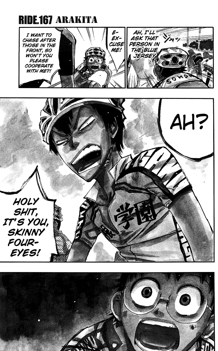 Read Yowamushi Pedal Chapter 167 - Arakita Online