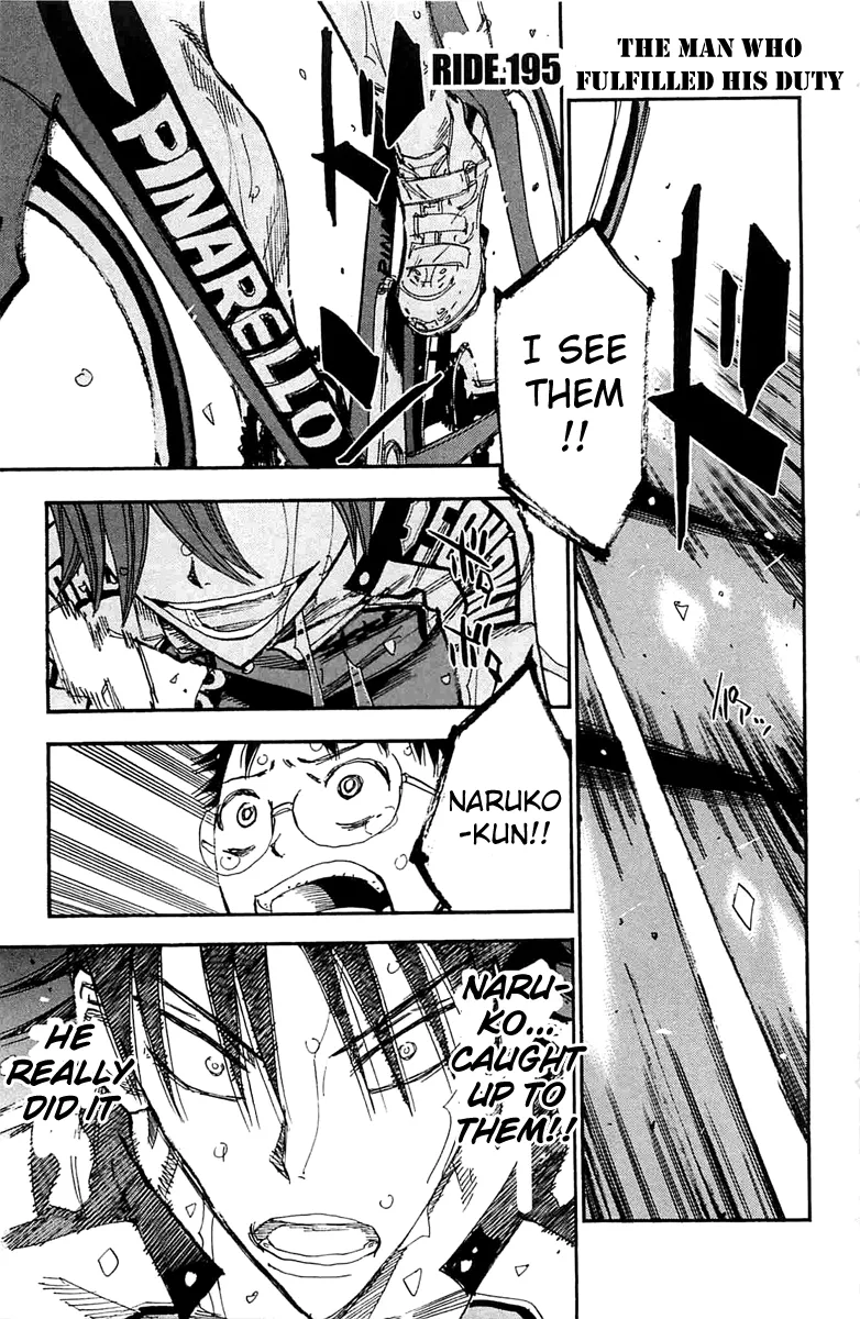 Read Yowamushi Pedal Chapter 195 - The Man Who Fulfilled His Duty Online