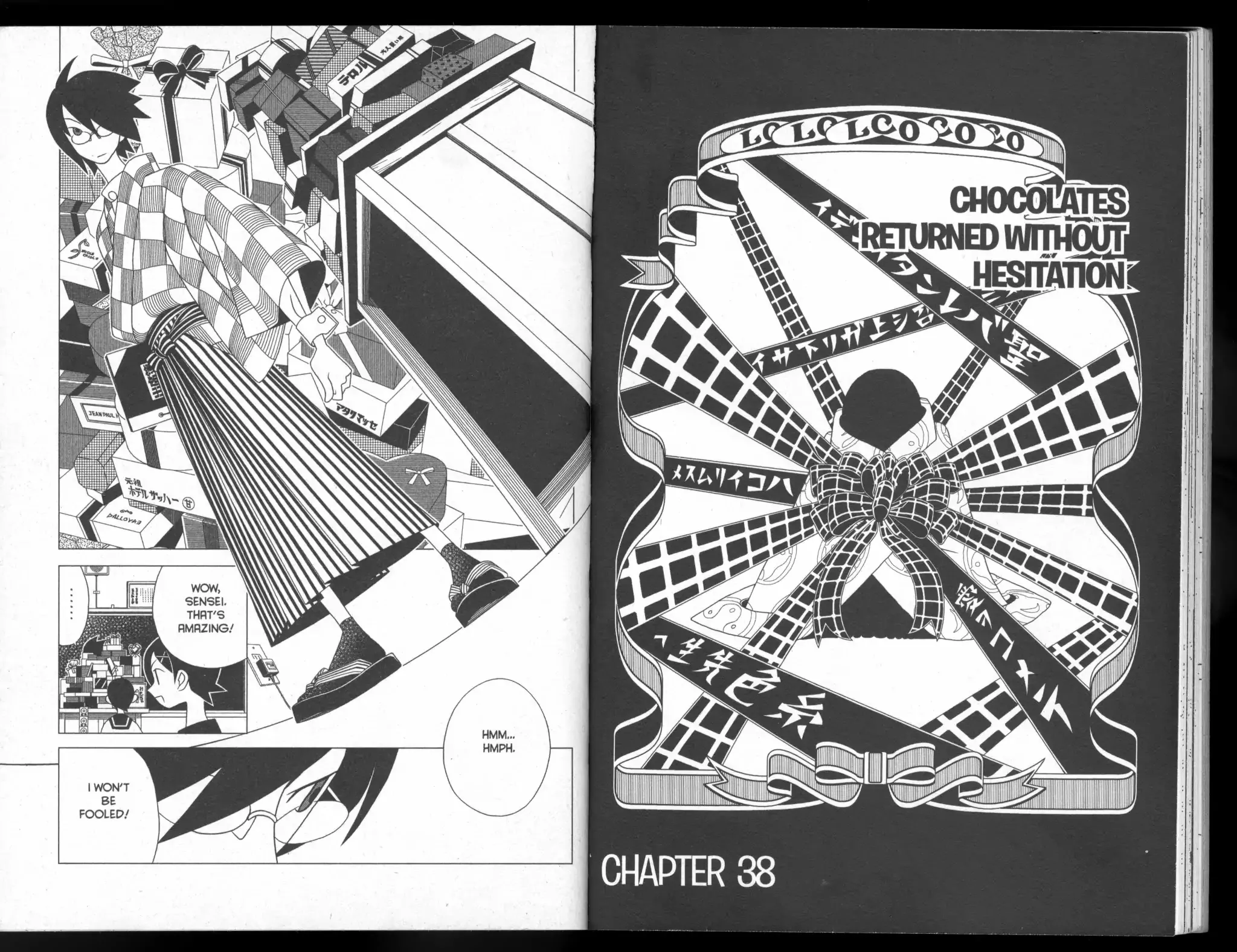 Read Sayonara Zetsubou Sensei Chapter 38 - Chocolates Returned Without Hesitation Online