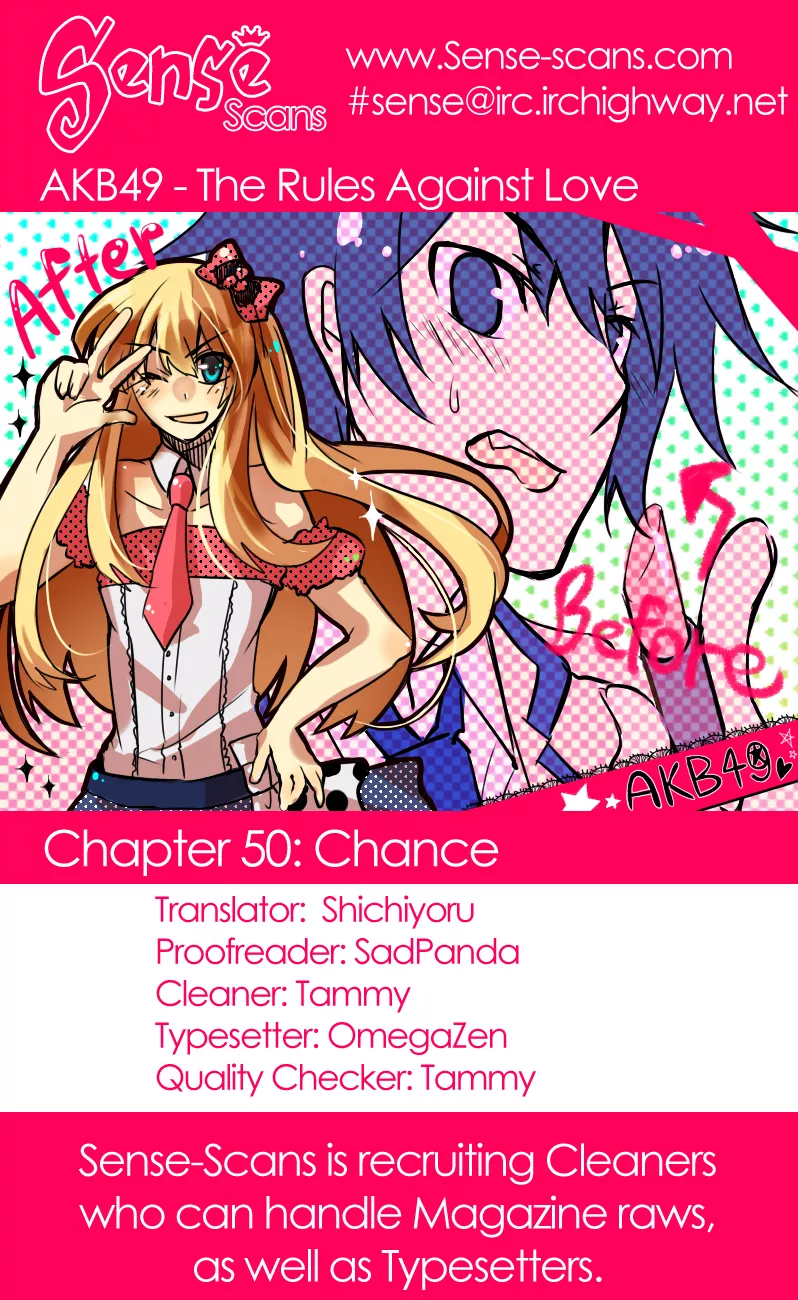 Read AKB49 – Renai Kinshi Jourei Chapter 50 - Chance Online