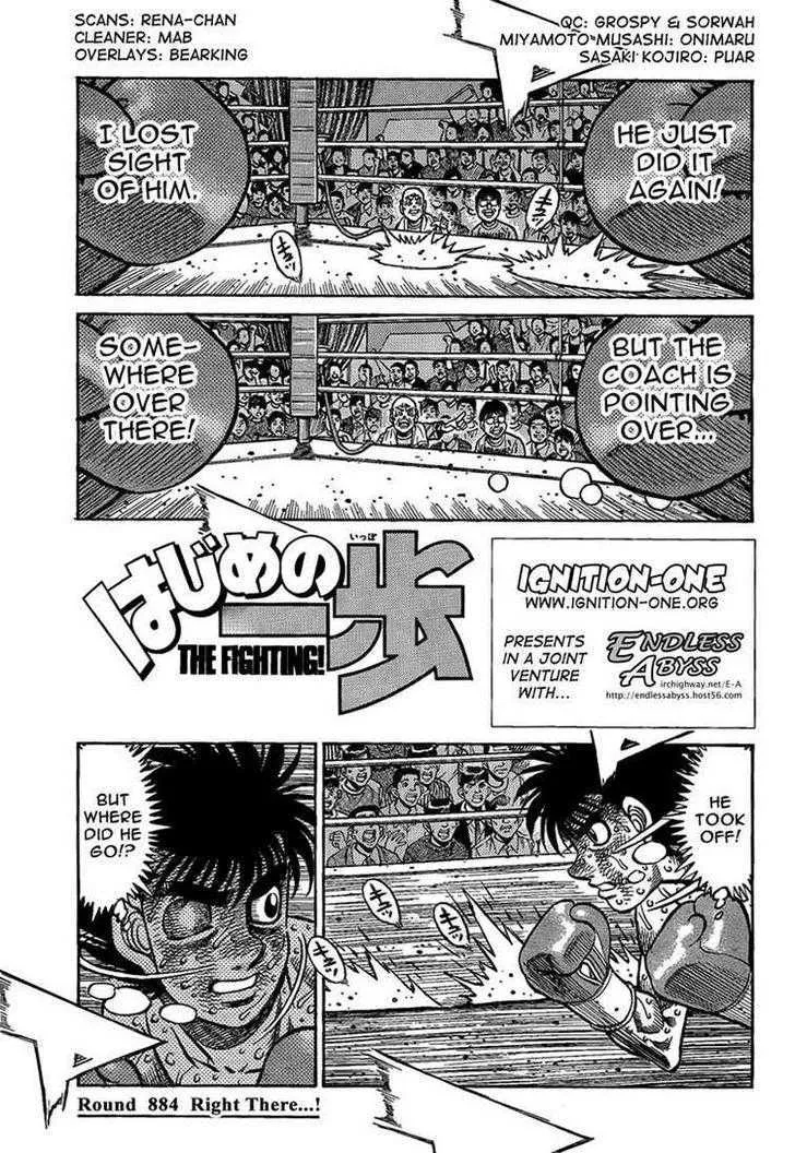 Read Hajime no Ippo Chapter 884 - Right there...! Online