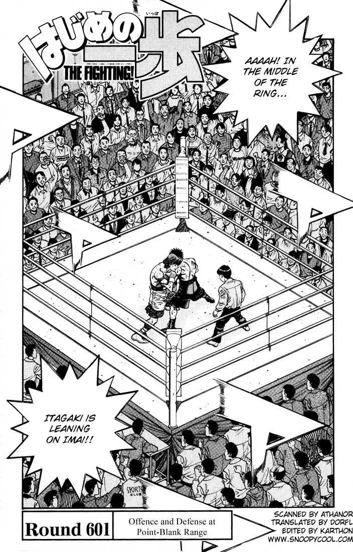 Read Hajime no Ippo Chapter 601 - Offense and defense in point-blank range Online