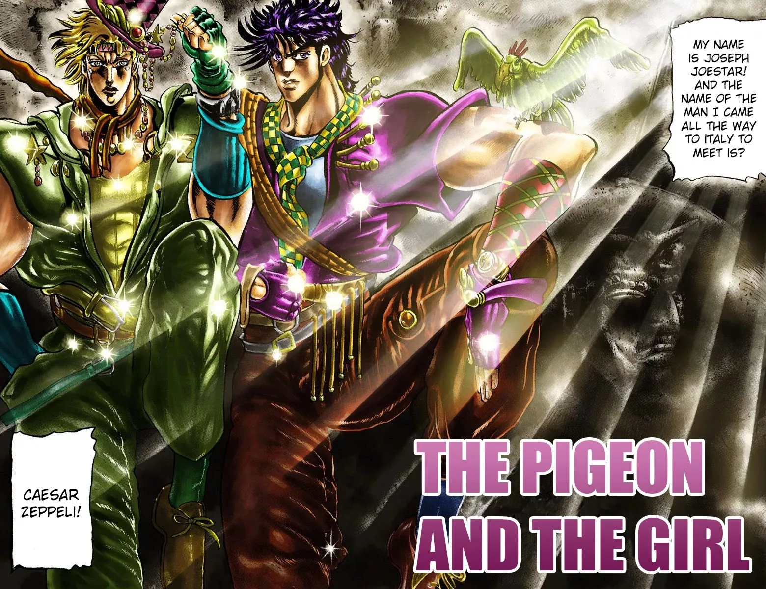 Read JoJo’s Bizarre Adventure Part 2: Battle Tendency Chapter 19 - The Pigeon and the Girl Online