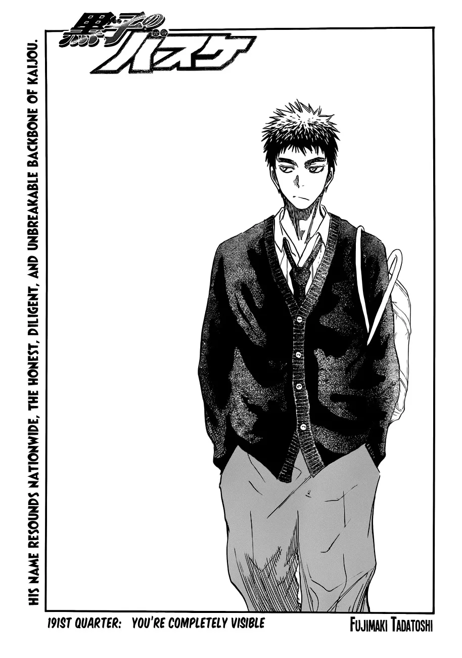 Read Kuroko no Basket Chapter 191 - You're Completely Visible Online