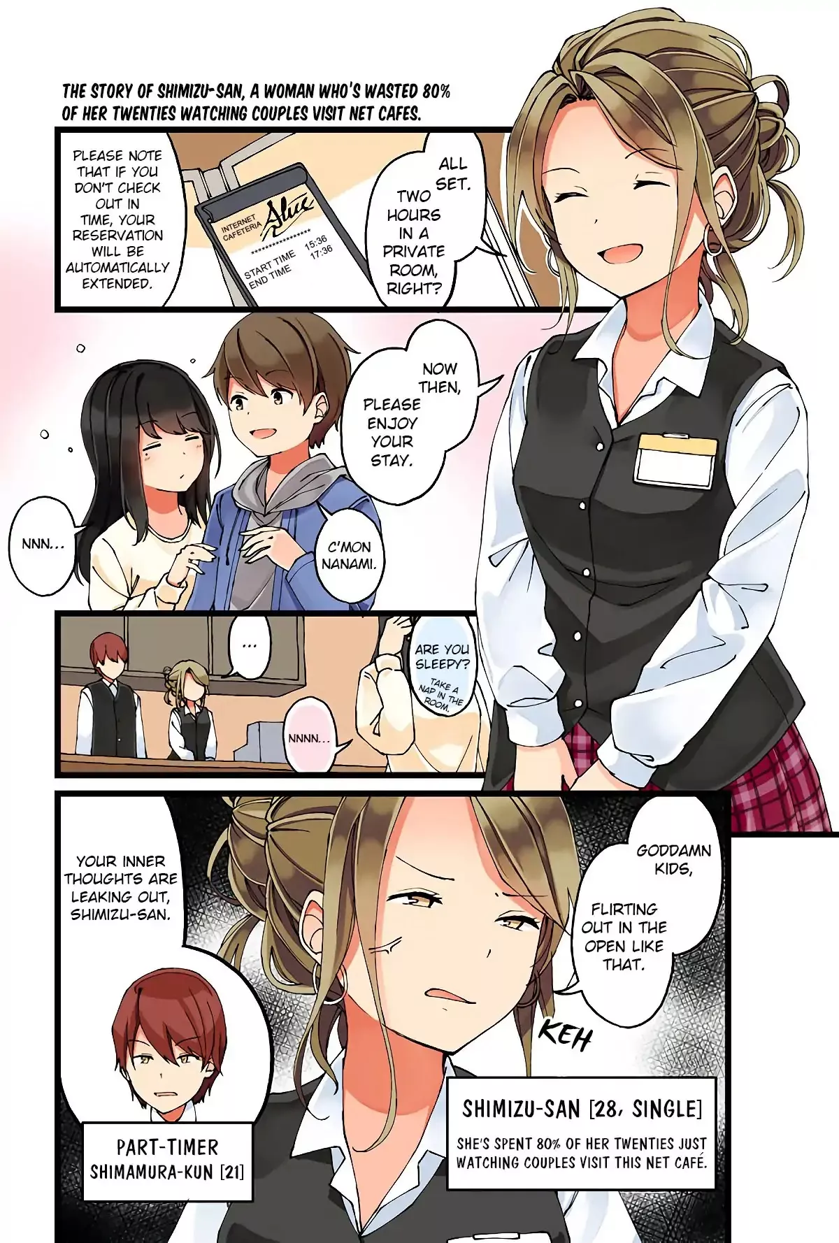 Read Hanging Out With a Gamer Girl Chapter 23 - The story of Shimizu-san, a woman who’s wasted 80% of her twenties watching couples visit net cafes Online