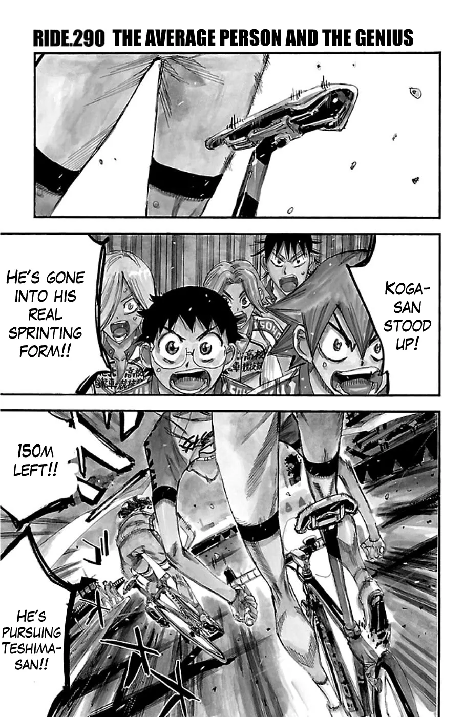 Read Yowamushi Pedal Chapter 290 - The average person and the genius Online