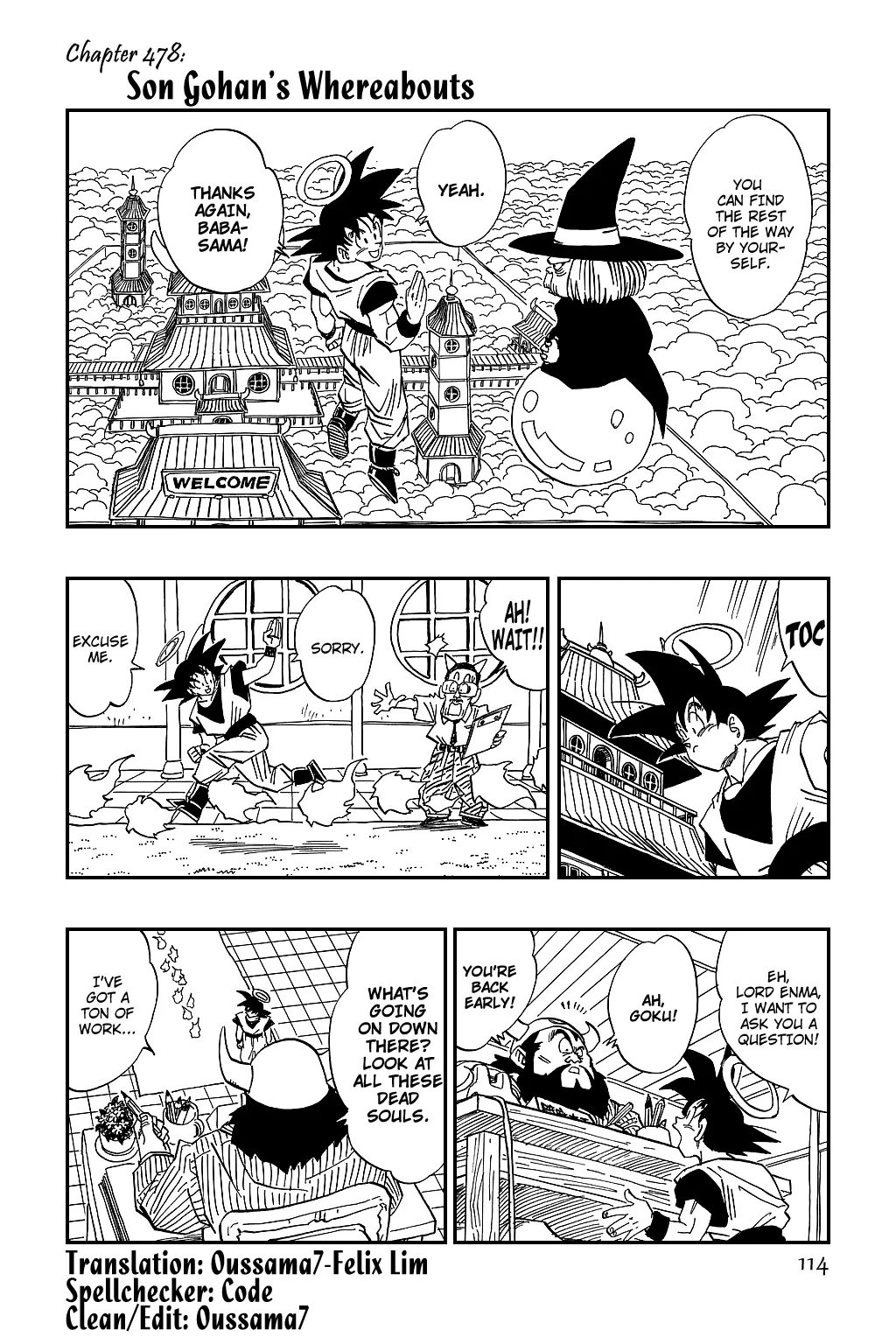 Read Dragon Ball Chapter 478 - Son Gohan's Whereabouts Online