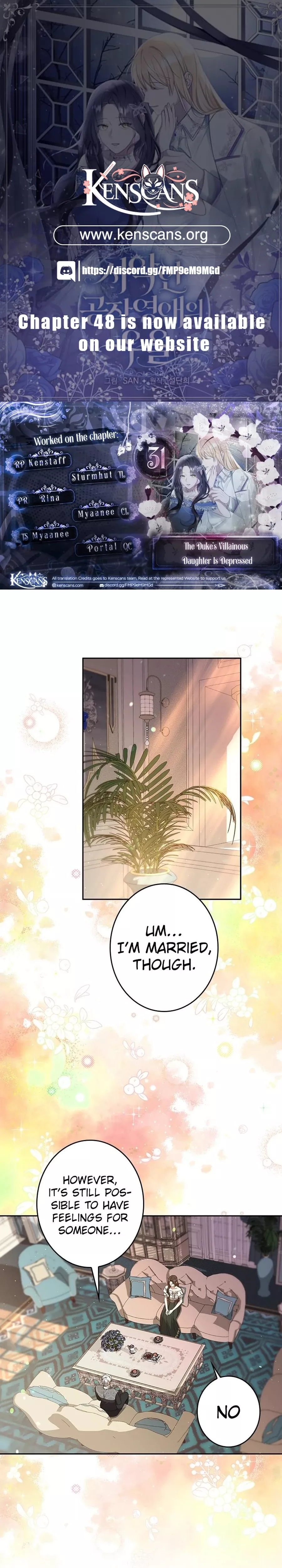 Read The Duke’s Villainous Daughter Is Depressed Chapter 31 Online