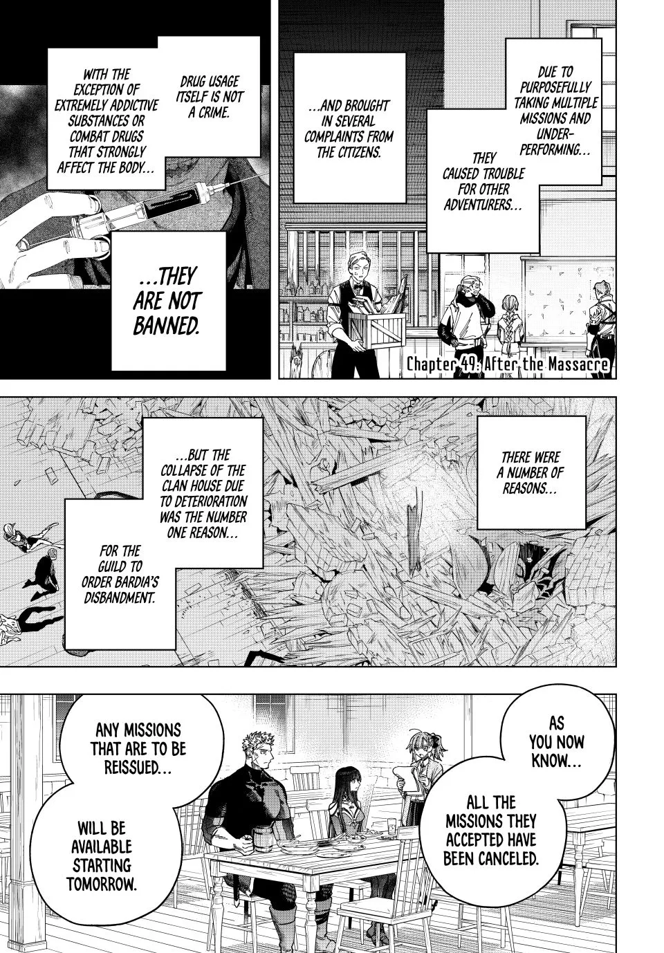 Read The Witch and the Mercenary Chapter 49 - After the Massacre Online