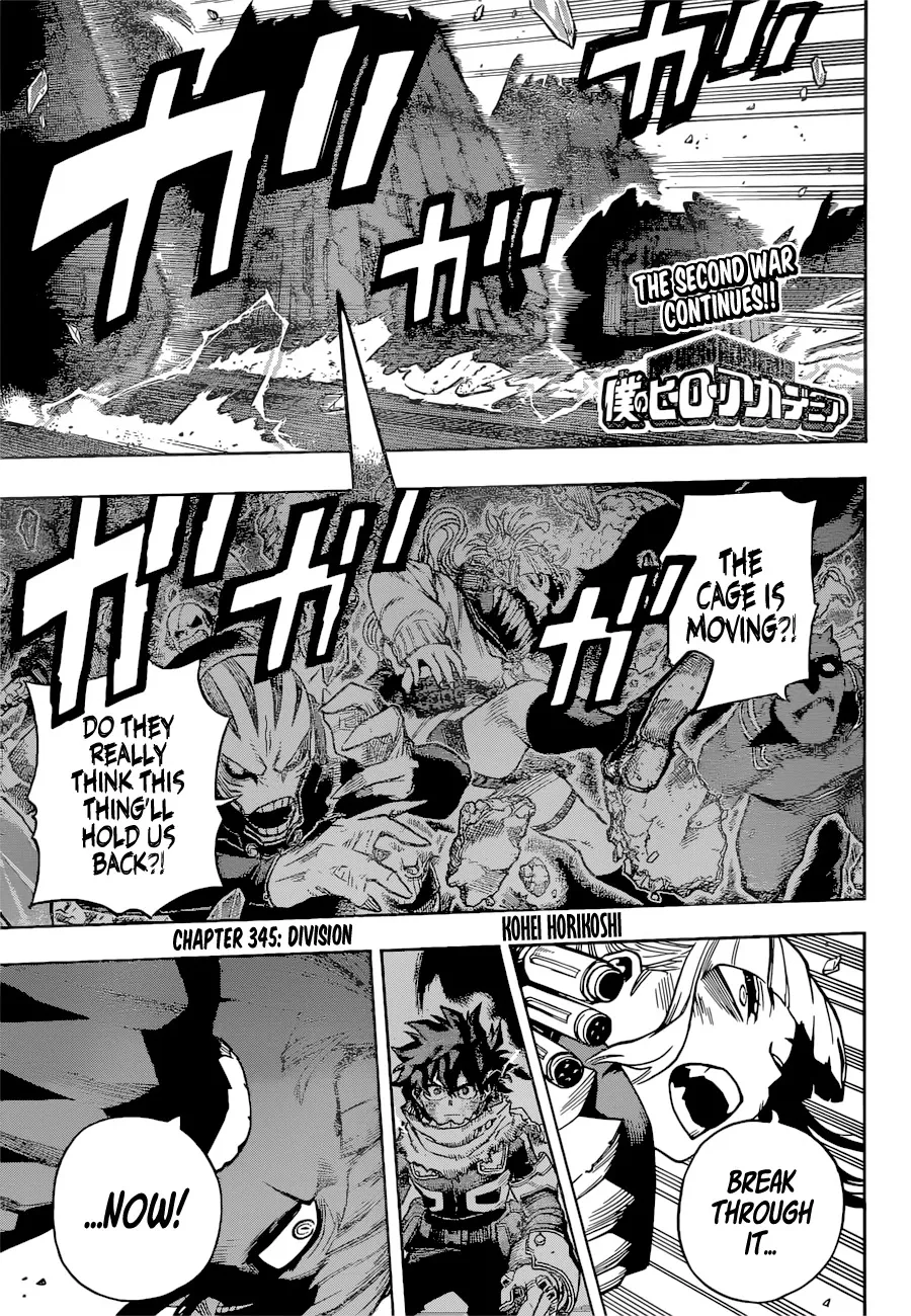 Read Boku no Hero Academia Chapter 345 - Division Online