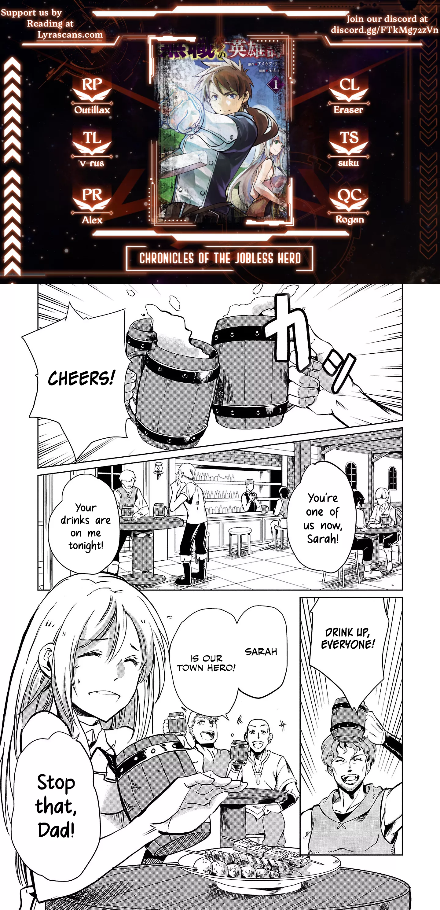 Read Kurasu ≪Mushoku≫ no Eiyuu-tan ~Koushaku-ka o Tsuihou Sareta ga, Jitsu wa Nagutta Dake de Sukiru o Kakutoku Dekiru to Wakari, Tairiku Ichi no Eiyuu ni Noboritsumeru~ Chapter 2 Online