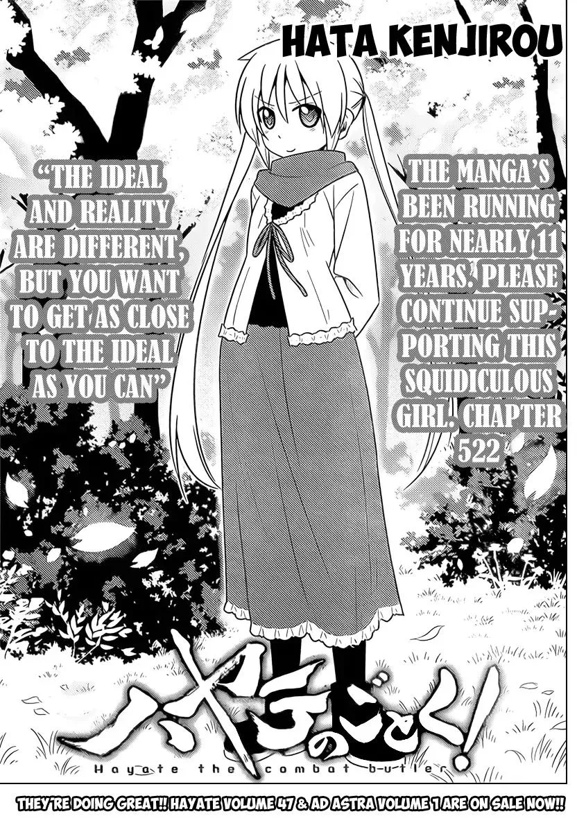 Read Hayate no Gotoku! Chapter 522 - The ideal and reality are different, but you want to get as close to the ideal as you can Online