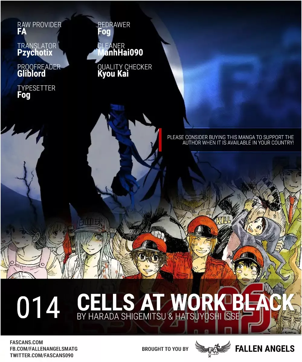 Read Hataraku Saibou BLACK Chapter 14 - Urinary Tract Infection, Silence, Tears Online