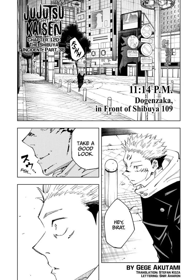 Read Jujutsu Kaisen Chapter 120 Online