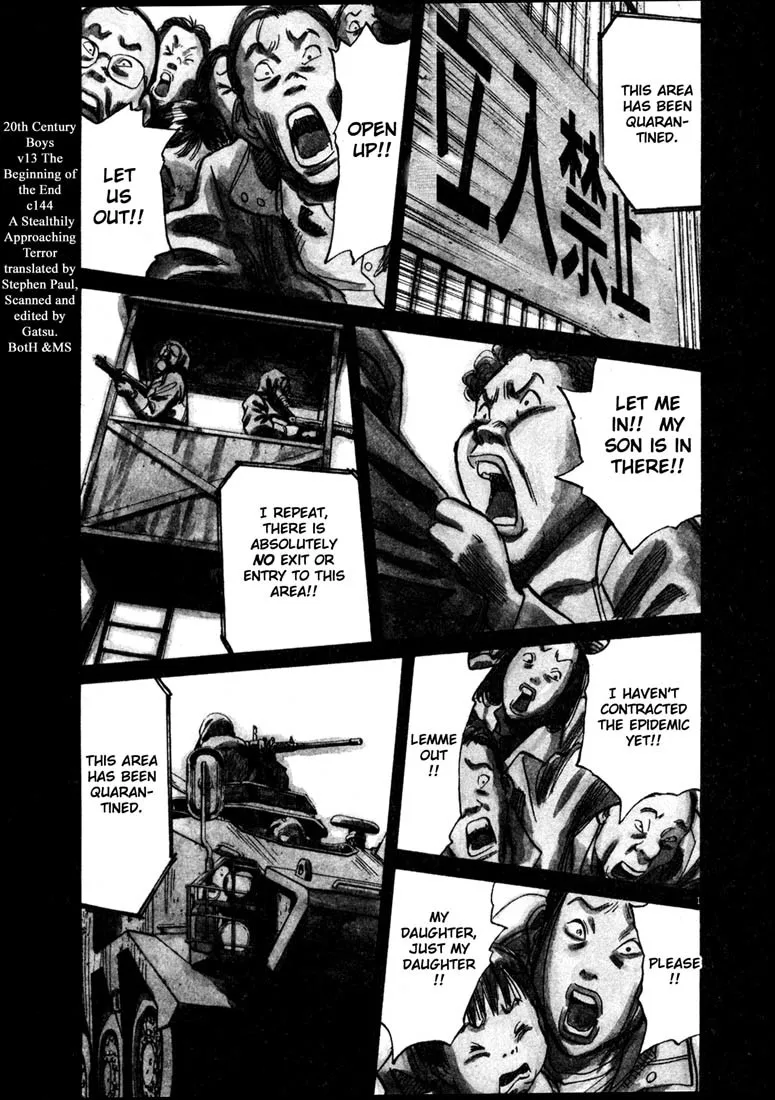 Read 20th Century Boys Chapter 144 - A Stealthily Approaching Terror Online