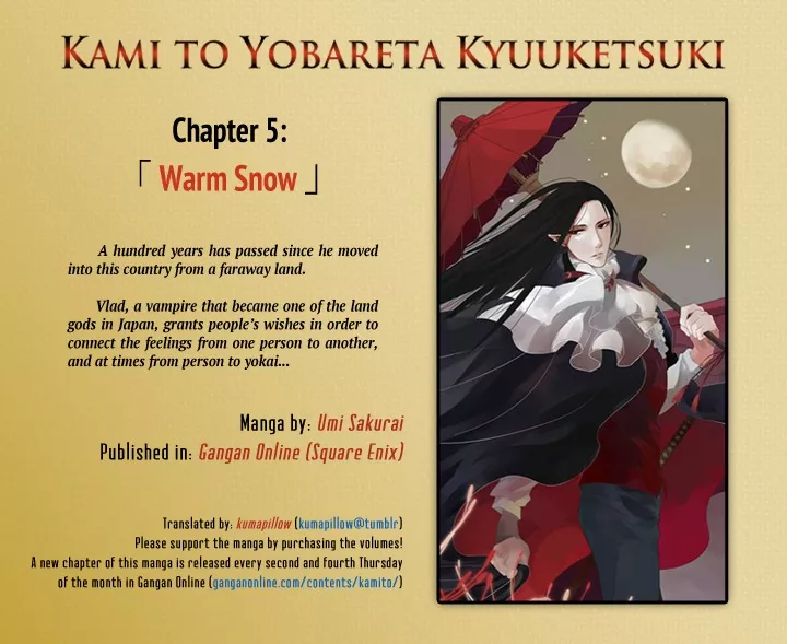 Read Kami to Yobareta Kyuuketsuki Chapter 5 - Warm Snow Online