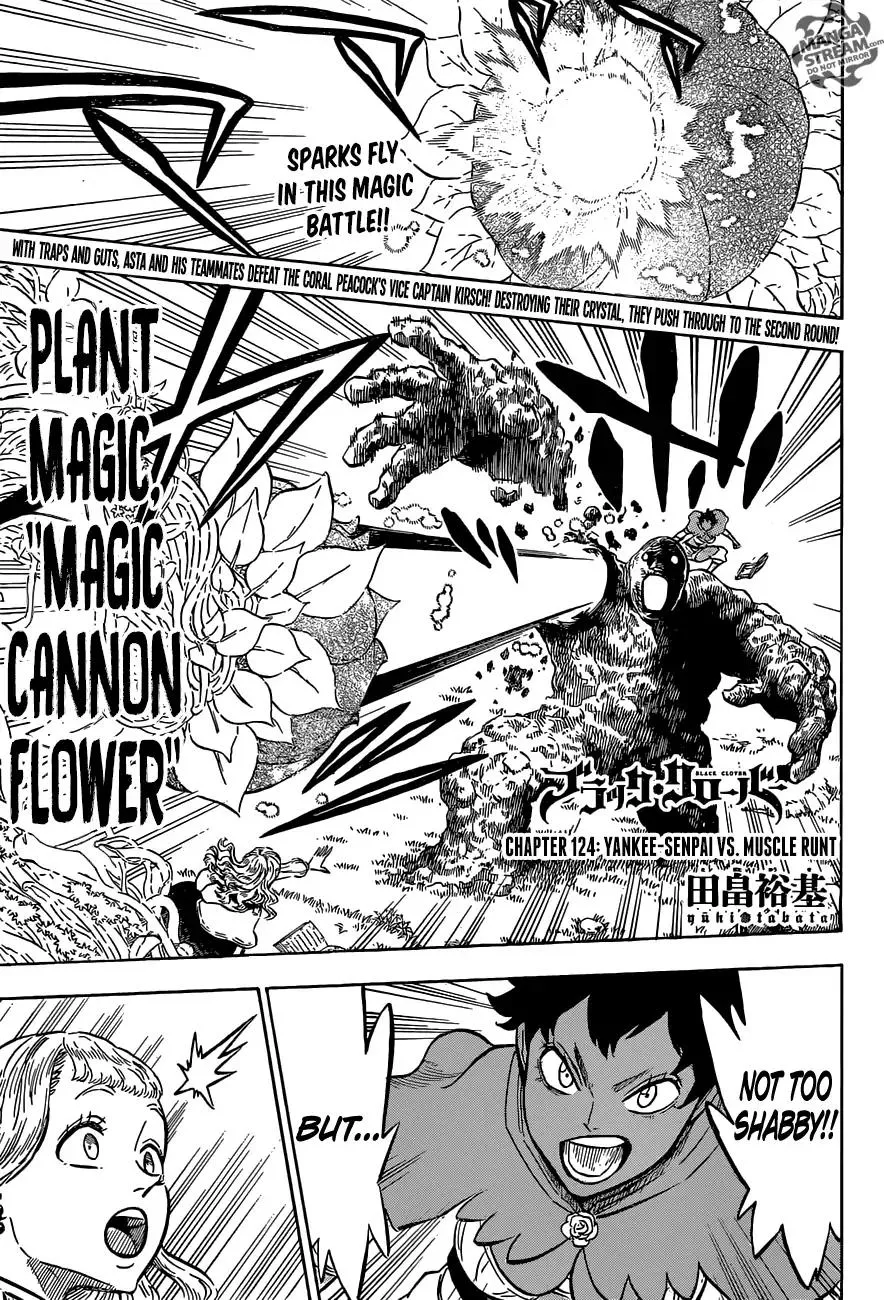 Read Black Clover Chapter 124 - Yankee-Senpai vs. Muscle Runt Online